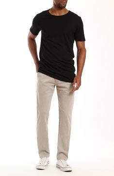 Comfortable straight-leg pants crafted from soft stretch-cotton twill are a great five-pocket alternative to everyday denim. 16" leg opening; 10 1/2" front rise 97% cotton, 3% elastane Machine wash, dry flat Made in Turkey Straight Leg Elastane Jeans For Business Casual, Slim Fit Straight Leg Cotton Work Pants, Slim Fit Cotton Straight Leg Work Pants, Fitted Straight Leg Bottoms For Casual Gatherings, Chino Cotton Twill Jeans With Straight Hem, Fall Straight Leg Chino Cotton Twill Jeans, Fall Straight Leg Chino Jeans, Fall Straight Leg Jeans In Chino Cotton Twill, Spring Straight Leg Chino Jeans