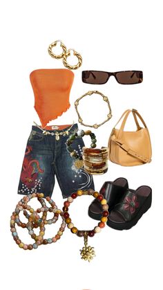 Mystic Style Fashion, Summer Y2k Fits, 2000 Summer Outfits, Magic Hour Tour Outfits, Cute Outfits Summer Baddie, 2000s Summer Outfits, Outfit Accessories Ideas, Lookbook Outfits Summer, 2000 Streetwear