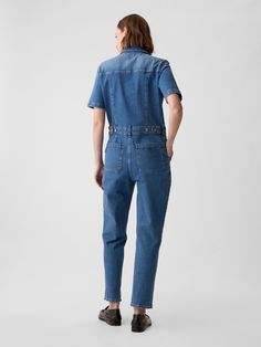 Denim Jumpsuit | Gap Gap High Waist Relaxed Fit Jeans, Gap Light Wash Relaxed Fit Jeans, Gap Relaxed Fit Jeans For Workwear, Gap Relaxed Fit Light Wash Jeans, Gap High Rise Jeans For Work, Gap Jeans For Workwear, Gap Relaxed Fit Denim Jeans, Gap Straight Leg Summer Jeans, Gap Denim Jeans For Summer