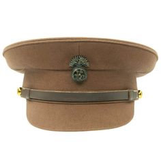 PRICES MAY VARY. High quality cotton and genuine leather constructed peaked hat as used by Great Britain in WW1. Correct cut, shape, color, genuine leather chinstrap, leather sweatband, as well as brass buttons. Size US 7 1/4 (58cm) Cast brass Northumberland Fusiliers regimental badge (cap badge can be easily replaced or removed). Copied directly from an original in the IMA collection. New Made Item: A top high quality cotton and genuine leather constructed Officer s peaked hat as used by Great Peaked Hat, Safety Clothing, Brass Buttons, Peaked Cap, Work Safety, Great Britain, Fashion Branding, Genuine Leather, It Cast