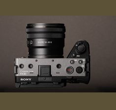 a camera with a lens attached to it