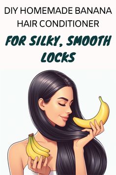 hair conditioner Hair Conditioner At Home, Banana Benefits, Frizz Free Hair, You Dream, Diy Homemade, Free Hair, Hair Conditioner, Bananas