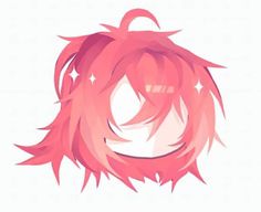 an anime character's pink hair is shown in the shape of a circular circle