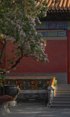 Ancient Landscape, Chinese Landscape, Chinese Garden, China Art, Landscape Pictures, Garden Inspired, Flowering Trees, Painting Projects