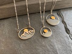 Mountain Necklace Moon Necklace Moon and Mountain #jewelry #necklace @EtsyMktgTool #necklace #astrology #moonphasesnecklace #calendarpendant Gift Necklace With Sun And Moon Round Pendant, Gift Necklace With Sun And Moon Design, Sun And Moon Design Round Pendant Necklace For Gift, Moon Shaped Necklace With Large Pendant For Gift, Moon-shaped Necklace With Large Pendant For Gift, Sun And Moon Design Charm Necklace Gift, Mother's Day Round Pendant With Moon Charm, Minimalist Sun And Moon Necklace As Gift, Minimalist Sun And Moon Design Necklace As Gift