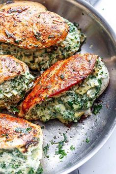 Spinach Artichoke Stuffed Chicken is a delicious way to turn a creamy dip into an incredible dinner! Serve it with a creamy sauce for added flavor! Spinach Artichoke Stuffed Chicken, Artichoke Stuffed Chicken, Artichoke Stuffed, Dinner Noodles, Dinner Sandwich, Great Dinner Recipes, Stuffed Chicken Breast Spinach, Spinach Artichoke Chicken, Artichoke Chicken