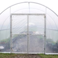 Door Frame Upgrade - Bootstrap Farmer Greenhouse Door, Greenhouse Benches, House Structure, Greenhouse Supplies, Hoop House, Greenhouse Kit, Door Upgrade, Green House, Double Door