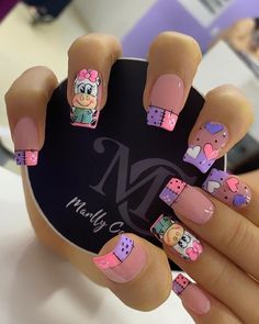 ACRILICAS VILLAVICENCIO on Instagram: “✨ESPECIALISTAS EN UÑAS ACRÍLICAS Y SEMIPERMANENTE ✨ VILLAVICENCIO 🏩 ¿Estás cansada de ir de un lugar a otro y no quedas contenta con tu…” Cow Nails, Spring Acrylic Nails, Fall Manicure, Nail Design Inspiration, Dope Nail Designs, Nail Sets, Long Square Acrylic Nails, Disney Nails, Winter Nail Designs