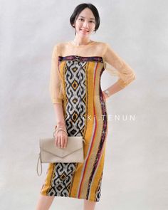 Model Dress Tenun, Dress Songket, Rok Tenun, Dress Batik Modern, Gaun Koktail, Dress Motif, Thai Silk Dresses