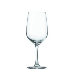 an empty wine glass on a white background