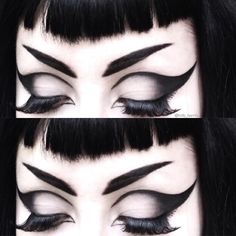 Goth Eyebrows, Halloween Maquillaje, Spooky Makeup, Alt Hair, Goth Eye Makeup, Pale Aesthetic, Hallowen Ideas, Carnival Makeup