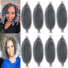 PRICES MAY VARY. [Material]: Springy Afro Twist Hair, Made of 100% High-Quality low Temperature Flame-Retardant Synthetic Fiber. [Specifications]: 12 Inch (30±5g/Packs,8 Strands/Pack,8 Packs/Lot); Usually 6-8 Packs Can Full a Head. Came with a Free Crochet Hook and some Beads. [Advantages]: Pre-Separated & Pre-Fluffed, It's Soft, Very Light, Doesn't Tangle Easily, No Smell, True length, Super Easy to Braid Different New Hairstyles and Hold Long-Lasting Time, Save Your Money and Time, Looks Natur Hair For Faux Locs, Afro Twist Hair, Springy Afro Twist, Cuban Twist Hair, Twist Braiding Hair, Marley Twist, Spring Twist Hair, Faux Locs Crochet, Afro Twist