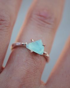 Peruvian Opal Ring || Forest Treasures by Amy Ambrose Opal Engagement Ring, Peruvian Opal, Opal Engagement, Engagement Rings Opal, Opal Ring, Cluster Ring, Opal Rings, Stacking Rings, Solitaire Ring