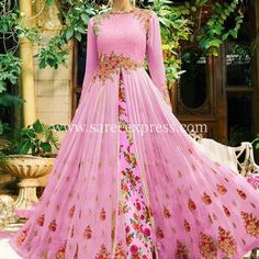 Peach Heavy Bhagalpuri Silk Party Wear Slit Lehenga Choli - An Amazing Deals Everyday Flower Lehenga, Pink Georgette Anarkali, Bridal Frock, Bridal Wedding Lehenga, Floral Print Lehenga, Lehenga Anarkali, Jacket Lehenga, Georgette Anarkali, Anarkali Lehenga