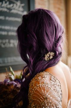 deep purple princess hair Plum Hair, Hair Envy, Dream Hair, Elegant Hairstyles, Purple Hair, Gorgeous Hair, Pretty Hairstyles