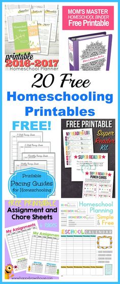 free printable homeschooling worksheets for kids and adults to use