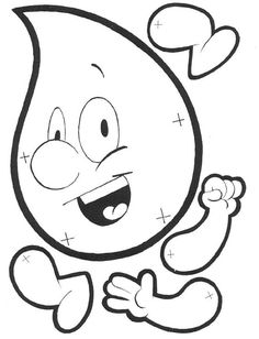 a black and white drawing of a cartoon character