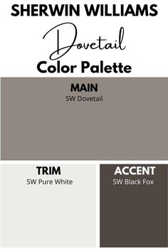 sherylin williams's color palette for the new paint scheme