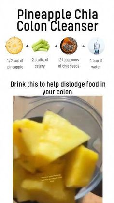 pineapple chia cleanser recipe with instructions