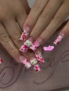 #bape#bapesta#bapenails#camo#camonails #pinknails #hellokitty #juicycouture Pink Camo Nails Designs, Pink Bape Nails, Bape Nails Design, Bape Nails Acrylic, Bape Nails, Pink Camo Nails, Camo Nail Designs, Camo Nails, Long Acrylic Nail Designs