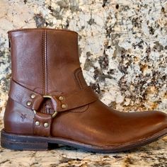 New Pair Of Men’s Frye Sam Harness Boots. Mens Frye Campus Boots, Harness Boots, Frye Shoes, Biker Boot, Men's Shoes, Shoe Boots, Size 7, Man Shop, Boots