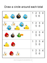 a table that has different types of angry birds on it and the numbers in each row