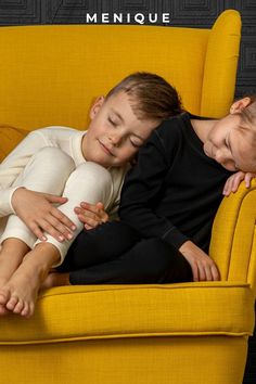 Boy and girl sitting on the armchair wearing merino wool black and white sets Family Matching Long Sleeve Loungewear, Family Matching Long Sleeve Sleep Sets, Family Matching Cotton Sleepwear Set, Playful Matching Set Sleepwear, Red Family Matching Long Sleeve Sleepwear, Two Pieces Set Outfits, Wool Leggings, Winter Baby Clothes, Toddler Leggings