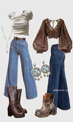 70s Inspired Outfits, Oversized Knit Sweater, Mode Hippie, 70s Inspired Fashion, 70s Outfits, Earthy Outfits, Estilo Hippie, Hippie Outfits, Mode Inspo