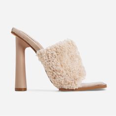 Ego Sunny Mule Square Toe Mule Heel Elevate Your Winter Look With These Must-Haves. Featuring A Cream Faux Shearling, Round Block Heel, A Square Toe Finish. Round Block Heel Cream Nude Color Faux Shearling Nib- Never Worn Only Tried On Size 9 Us Or Uk 7 Beige Synthetic Heels With Cushioned Footbed, Trendy Beige Synthetic Heels, Casual Cream Heels For Winter, Cream Slip-on Synthetic Heels, Cream Synthetic Slip-on Heels, Beige High Heels With Cushioned Footbed, Beige Block Heel For Winter, Winter Beige Block Heel Shoes, Cream Square Toe Heels In Synthetic