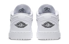 Nike Air Jordan 1 Low BG White 553560-101 Air Jordan 1 Low White, Jordan 11 Women, Vapour Max Nike, Nike Sacai, Low Air Jordan 1, Nike Air Jordan 1 Low, Womens Air Jordans, Air Jordan 5, Air Jordan 6