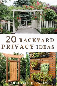 20 backyard privacy ideas that are easy to do in the back yard or front yard