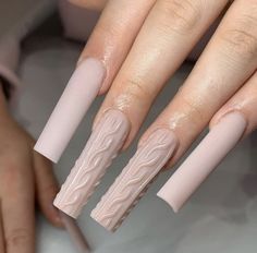 Sweater Print Nails Long, Ballerina Nails Long, Fall Sets Nails, Long Nail Tips, Gel X Tips, Long Square Nails, Curved Nails, Punk Nails