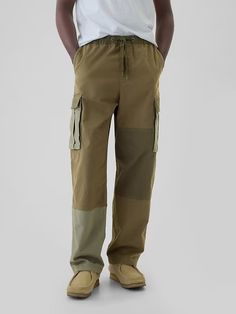 Patchwork Cargo Pants | Gap Gap Cotton Cargo Pants With Pockets, Gap Utility Cargo Pants With Side Pockets, Cotton Cargo Pants By Gap, Gap Cotton Cargo Bottoms, Gap Cotton Cargo Pants, Gap Utility Cotton Cargo Pants, Relaxed Fit Cargo Pants With Side Pockets By Gap, Relaxed Fit Gap Cargo Pants, Gap Cotton Pants With Side Pockets