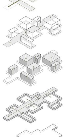 the diagram shows how to use different angles and materials for an architectural project, as well as