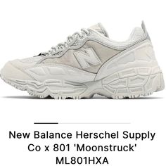 New Balance X Herschel Collab Supply Co X 801 'Moonstruck' Great Condition Size Men’s 9.5 Shoes New Balance, Herschel Supply Co, Herschel Supply, New Balance Shoes, Herschel, Mens Shoes Sneakers, New Balance, Athletic Shoes, Shoes Mens