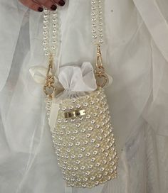 Wedding bag 🌷🌷🌷 Pearl beaded handbag, price 4000 CZK / 160 euros, custom-made designer model. To place an order, please message us directly. ♦️♦️♦️ Сумочка из жемчужных бусин, цена 4000 крон / 160 евро, авторская модель под заказ. Для заказа пишите в ♦️♦️♦️ #crystalbag #pearlbag #handmade #сумочкиизбусин #ручнаяработа #хрустальныесумочки #beadsbag #beadsbags #сумкаизбусин #жемчужнаясумка # сумкипрага #сумкакупитьпрага #beads #czechcrystal #gift #giftforshe #подарок #сумкавподарок #badshop... Wedding Bags, Crystal Bags, Potli Bags, Pearl Bag, Embroidery Bags, Beaded Handbag, Wedding Bag, Beaded Bags