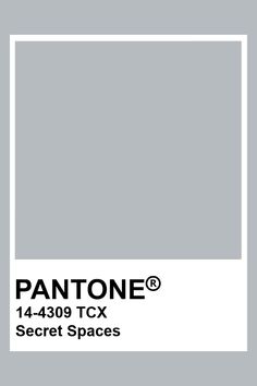 pantone's logo with the words secret spaces in white on a gray background