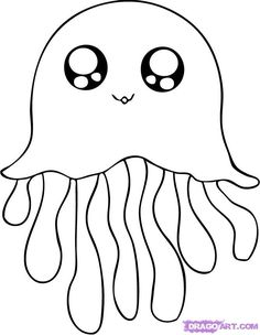 a cute little jellyfish with big eyes