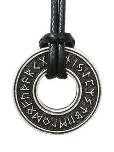 PRICES MAY VARY. VIKING RUNIC TALISMAN: Unique Norse protective talisman with the Runic circle of power, meticulously crafted in great detail MATERIAL: The pendant is made of eco-friendly, nickel-free zinc alloy and perfectly plated in antique silver finish, the cord is made from PU leather with stainless steel lobster claw clasp SIZE & LENGTH: The Viking pendant measures about 0.83 inches in outer diameter, the cord length is 19.7 inches IDEAL GIFT CHOICE: Perfect Viking gift for Valentine's Da Nordic Runes, Vikings Gifts, Talisman Pendant, Viking Pendant, Talisman Necklace, Viking Runes, Circle Ring, Viking Jewelry, Metal Necklaces