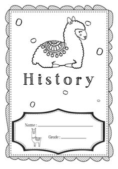 a coloring book with an image of a llama and the words geskidenis