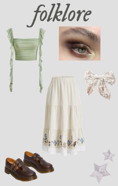 taylor swift outfit inspo Simple Eras Tour Outfits Folklore, Ears Tour Outfit Ideas Folklore, Folklore Outfit Aesthetic, Folklore Outfit Eras Tour, Taylor Swift Eras Aesthetic, Folklore Inspired Outfits, Taylor Swift Folklore Outfits, Folklore Eras Tour Outfit