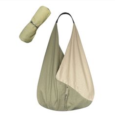 Eco-Friendly Reusable Triangle Shopping Tote Or Day Bag New Foldable Canvas Lightweight Material, Yet Strong Measures 23" X 25" Color Is Green Grey Triangle Bag, Bag Canvas, Day Bag, Green Grey, Shopping Tote, Grey Color, Canvas Tote, Green And Grey, Eco Friendly