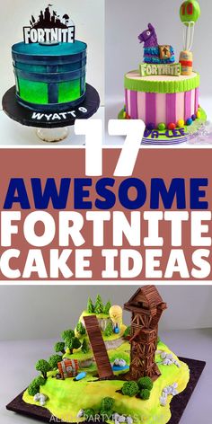 17 awesome fortnite cake ideas