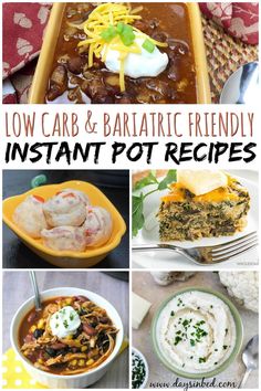 Click to see this fantastic list of Bariatric Friendly Recipes For Your Instant Pot | Great Low Carb Recipes For Gastric Bypass and Gastric Sleeve Patients. #bariatric #bariatricrecipes #instantpot #instantpotrecipes #weightlossrecipes #lowcarbrecipes Low Carb Instant Pot Recipes, Vsg Recipes, Boiled Egg Diet Plan, Soft Foods