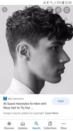 Boys Haircuts Curly Hair, Boys Curly Haircuts, Young Men Haircuts, Teenager Boys, Curly Hair Fade