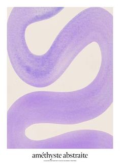 an abstract purple and white painting with the words amethyste astralte