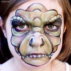 Kendal Calling, Dinosaur Face Painting, Dragon Face Painting, Childrens Makeup, Crazy Faces, Face Painting For Boys, Makeup For Halloween, Professional Face Paint, Boy Halloween