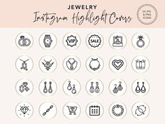 Cover Highlight Instagram Accessory, Jewelry Highlight Cover Instagram, Insta Theme, Templates Black, Gold Highlight, Aesthetic Usernames, Instagram Graphic Design, Instagram Covers