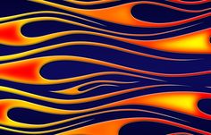 an abstract background with orange and yellow flames on blue paper, which is very similar to the colors of fire