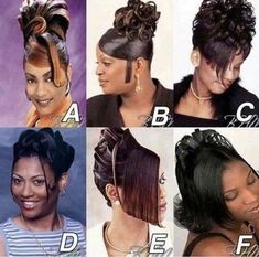 90s Black Hairstyles, Updo 90s, 1990s Hairstyles